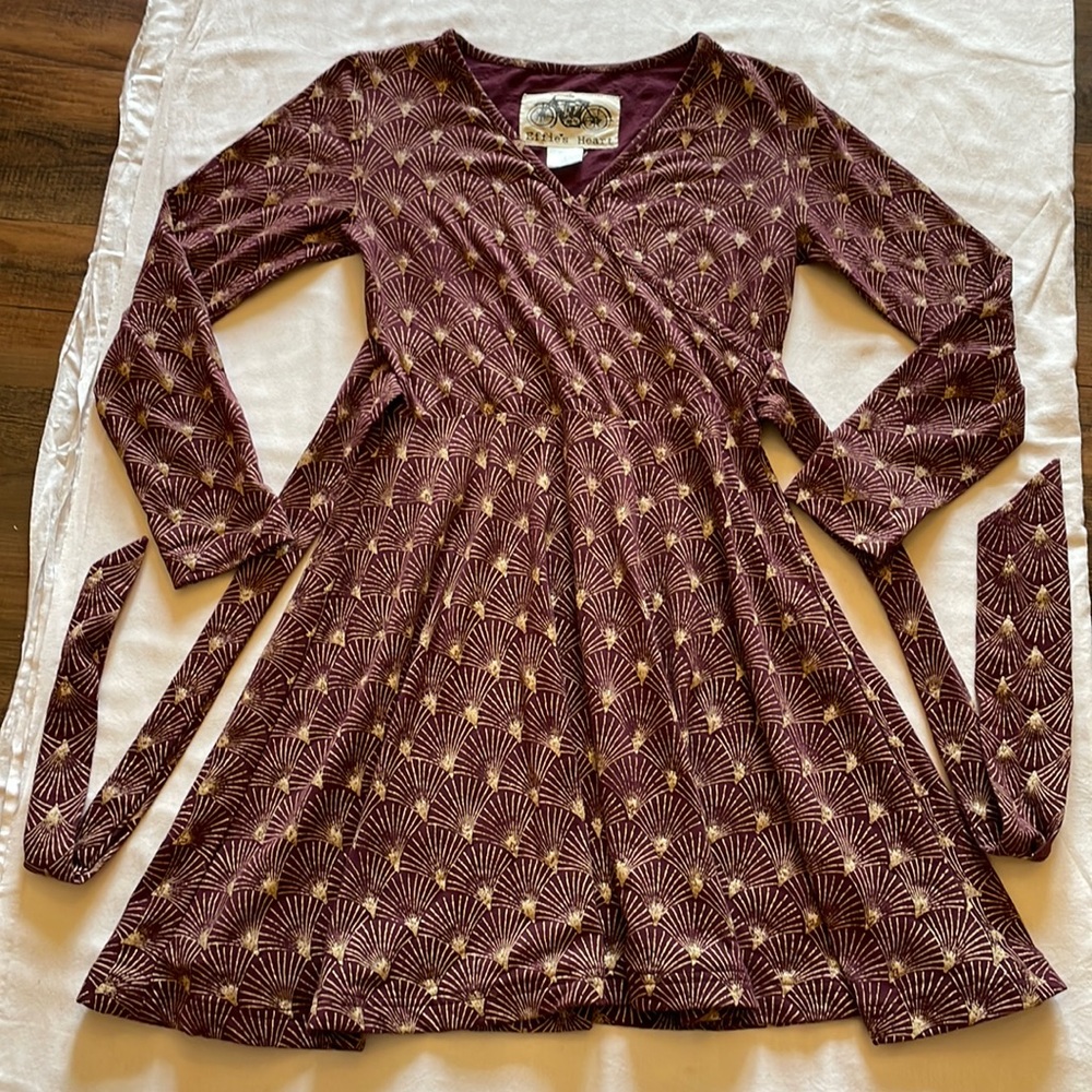 Burgundy. Effie’s Heart. Size Small